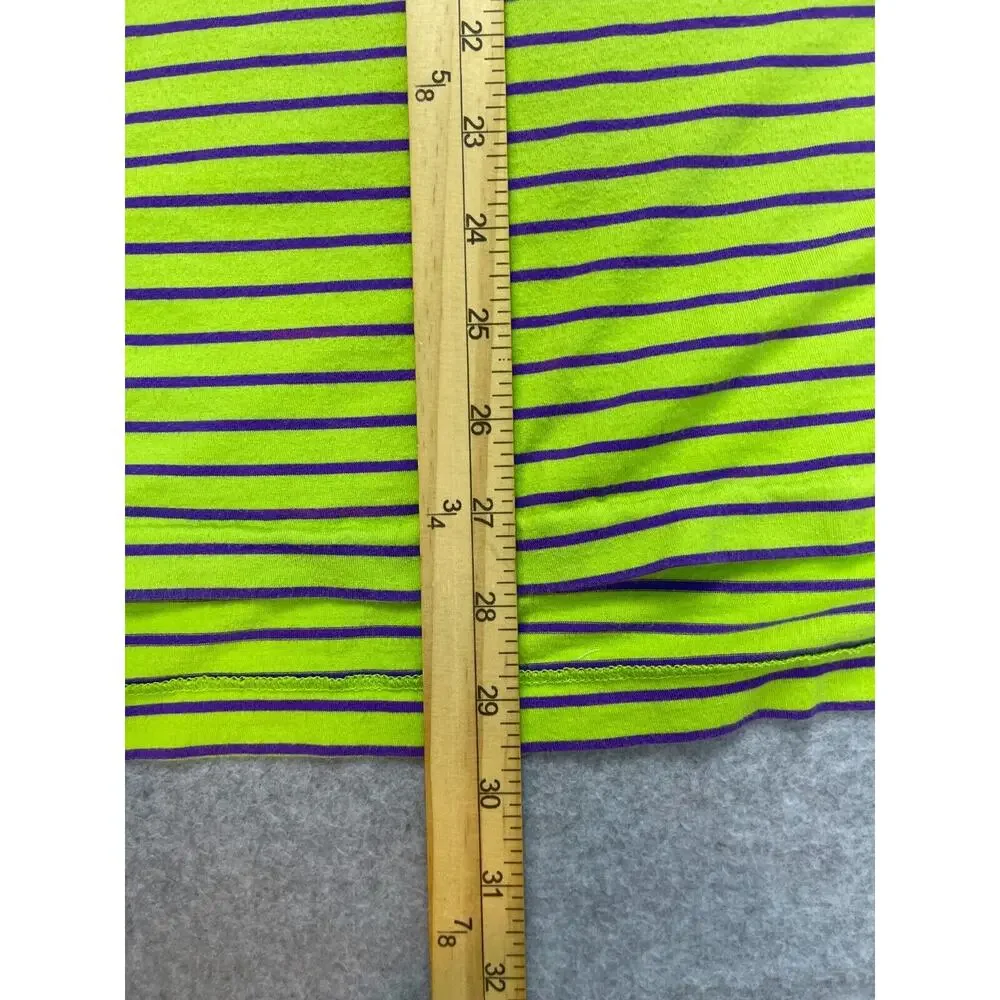 Ralph Lauren Golf Polo‎ Mens M Green Stripe Short Sleeve Rugby Vintage Lisle